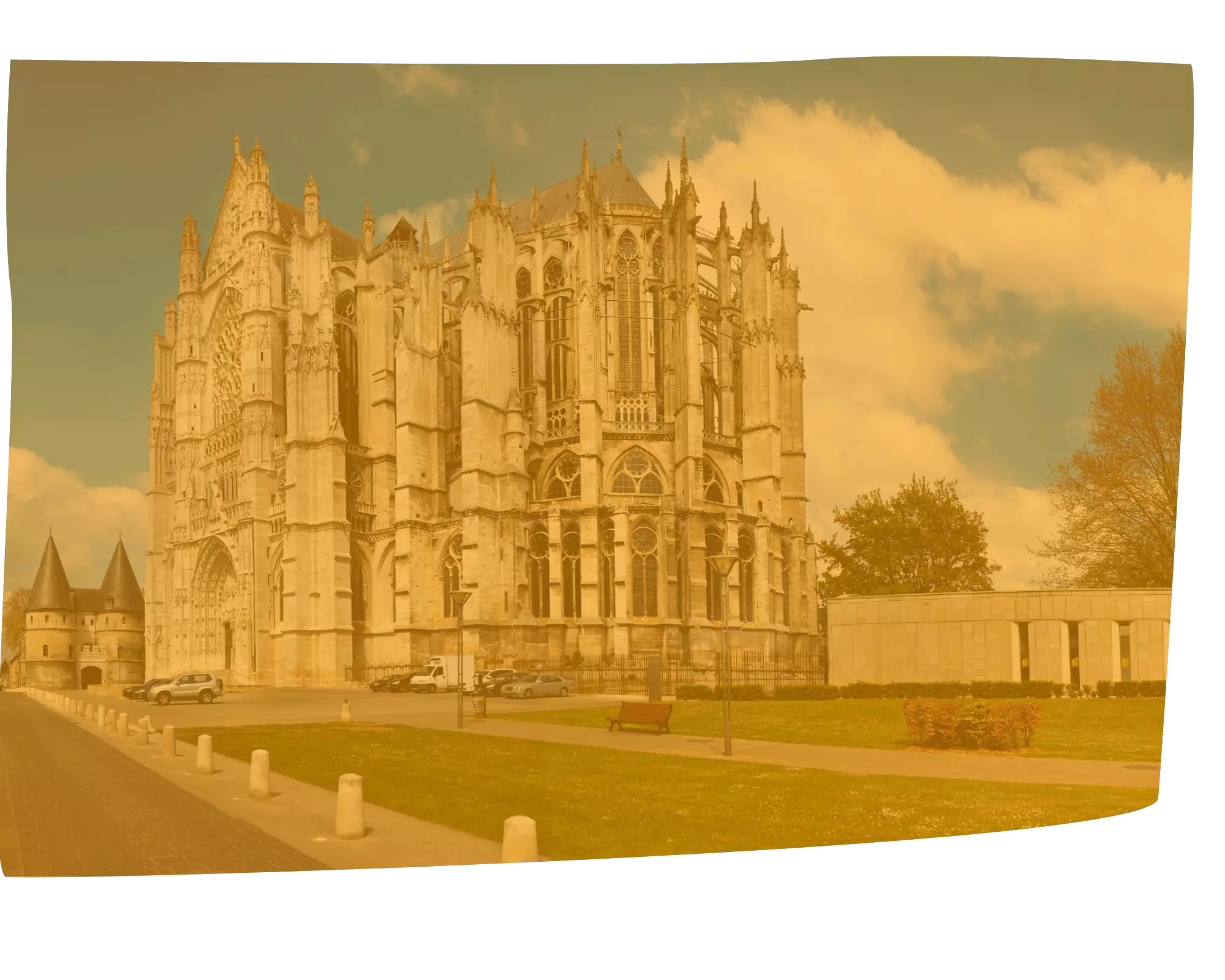 Vue sur la cathédrale de BEAUVAIS, ville d'AVR Solutions